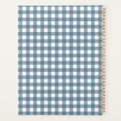 Modern Gingham Blue Mama's Little Builder Personal Planer (Rückseite)