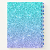 Modern Girl Glitzer Sketchbook Notebook Notizblock (Rückseite)
