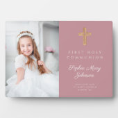 Modern Girl Pink First CommunityFoto Fotoplatte (Vorderseite)