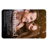 Modern Girlfriend Definition Foto Magnet (Horizontal)