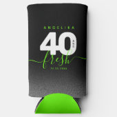 Modern Girly Bright Green 40 und Fresh Selters Dosenkühler (Vorderseite)