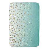 Modern Girly Gold Glitzer confetti Badematte (Vorderseite Vertikal)