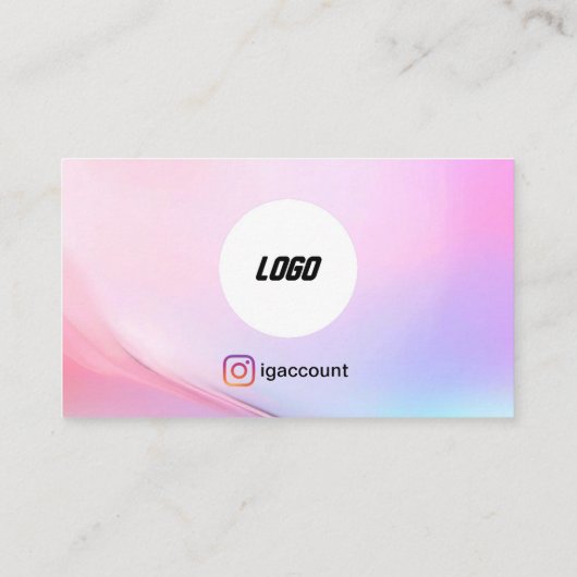 Modern Girly Lashes Brows Lash Tech Visitenkarte (Rückseite)