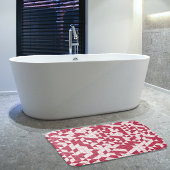 Modern Girly Magenta Pink Geometric Badematte