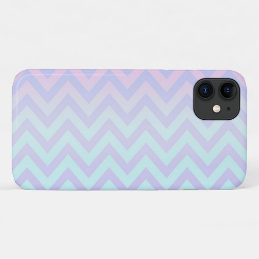 Modern Girly Ombre Zigzag Zickzack Muster Case-Mate iPhone Hülle (Rückseite (Horizontal))