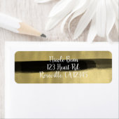 Modern Glam Black & Gold Paint Stroke Strip (Insitu)