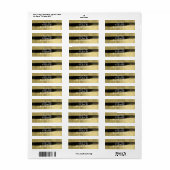 Modern Glam Black & Gold Paint Stroke Strip (Vorne)