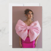 Modern Glam Blush Pink Sweet 16 Party Einladung (Rückseite)