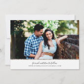 Modern Glam Foto Collage Save The Date (Rückseite)