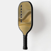 Modern Glam Gold Foil Monogram Pickleball Schläger (Links)