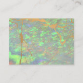 Modern Glam Green Opal Vielen Dank Visitenkarte (Rückseite)