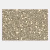 Modern Glam Lux Gold Red Green Sparkling Glitzer Geschenkpapier Set (Vorderseite 2)