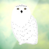 Modern glam snow owl fensteraufkleber (Blatt 3)