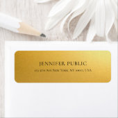 Modern Glamour Golden Tulip Goldene Rücksendeadres (Insitu)