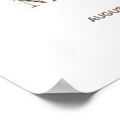 Modern glamouröse Typografie Begrüßungszeichen Poster (Ecke)