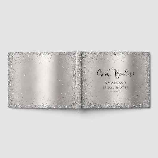 Modern, Glitter Bridal Shower Gästebuch (Voll)