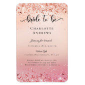 Modern, Glitter Bride to be Einladung Magnet (Vertikal)