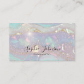 Modern Glitter Business Card Visitenkarte (Vorderseite)
