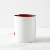 Modern Glitter Monogram L Mug with Name Tasse (Zentrum)