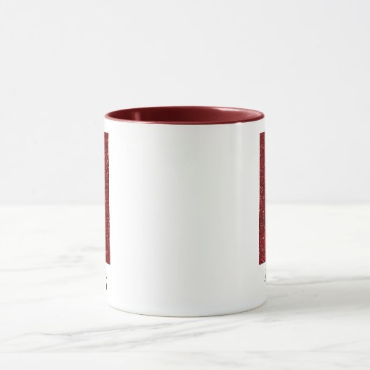 Modern Glitter Monogram N Mug with Name Tasse (Zentrum)