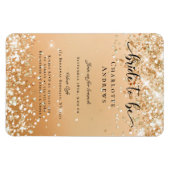 Modern, Glitzer Bridge zu Einladung Magnet (Horizontal)