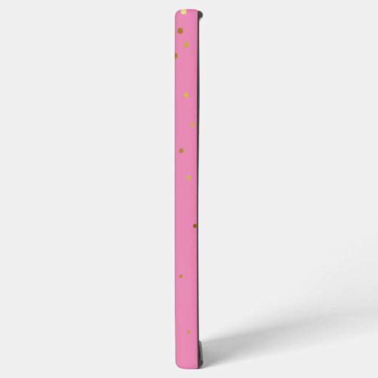 Modern Glitzer Gold Pink Samsung Galaxy Hülle (Linke Seite)