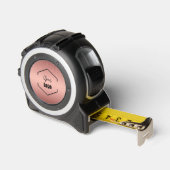 Modern Glitzer Pink-Logo für kundenspezifische Ges Maßband (Winkel)