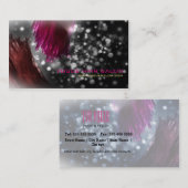 Modern Glitzer Sparkasse Stylist Business Card Visitenkarte (Vorne/Hinten)