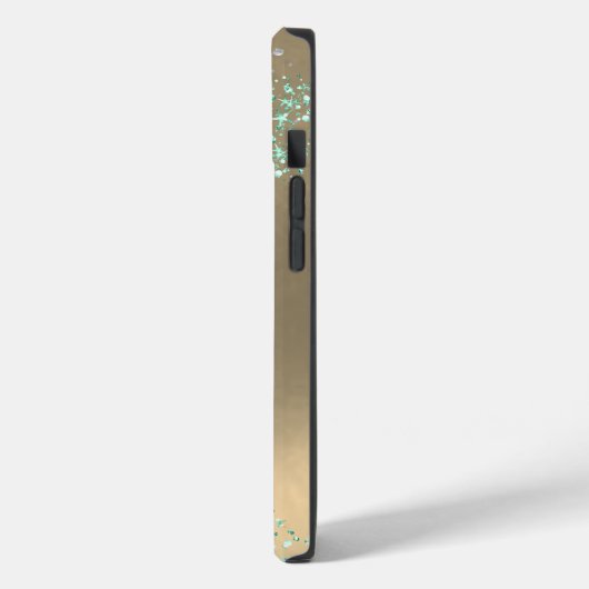 Modern Glitzer Sparkassen Stars Gold Case-Mate iPhone Hülle (Rückseite / Links)