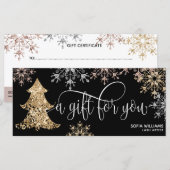 Modern Glitzer Weihnachtsbaum Schneeflocken (Vorne/Hinten)