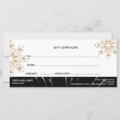 Modern Glitzer Weihnachtsbaum Schneeflocken (Rückseite)