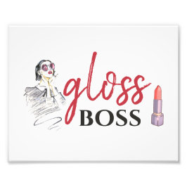 Modern Gloss Boss Schwarzes Meer Fotodruck