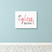 Modern Gloss Boss Schwarzes Meer Leinwanddruck (Insitu (Holzboden))