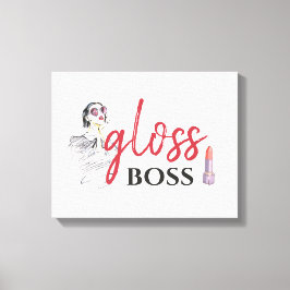 Modern Gloss Boss Schwarzes Meer Leinwanddruck