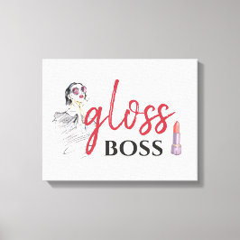 Modern Gloss Boss Schwarzes Meer Leinwanddruck