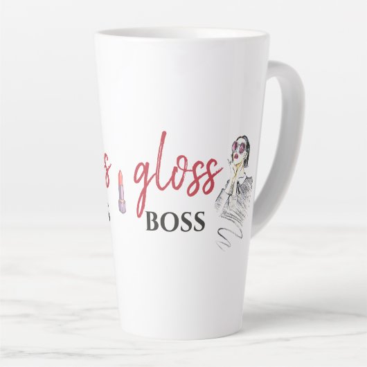 Modern Gloss Boss Schwarzes Meer Milchtasse (Rechte Ecke)
