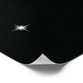 Modern Glowing Light Bulbs Happy New Year Poster (Ecke)