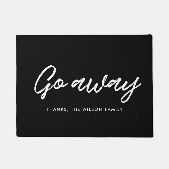 Modern Go away Fußmatte (Vorderseite)