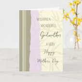 Modern Godmutter Happy Mother Day Karte (Gelbe Blume)