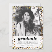 Modern Gold 2024 Foto Graduation Einladungen (Vorderseite)