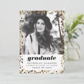 Modern Gold 2024 Foto Graduation Einladungen (Stehend Vorderseite)