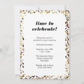 Modern Gold 2024 Foto Graduation Einladungen (Rückseite)