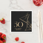 Modern Gold 50. Geburtstag Napkins Serviette (Beispiel)