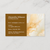 Modern Gold Abstract Visitenkarte (Rückseite)