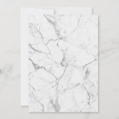 Modern Gold Ananas Marmor Tropical Wedding Einladung (Rückseite)