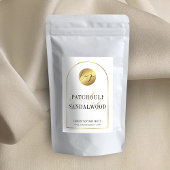 Modern Gold Arch Lux Logo Waterproof Product Label Lebensmitteletikett