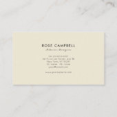 Modern Gold Bamboo Grove Business Card Visitenkarte (Rückseite)