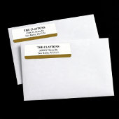 Modern Gold Bar Return Address Labels