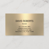 Modern Gold Bee Logo Visitenkarte (Rückseite)