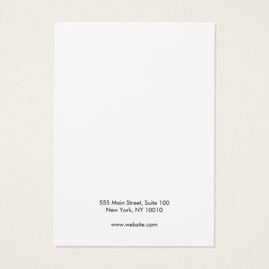 Modern Gold Bee White Oring Display Card (Rückseite)